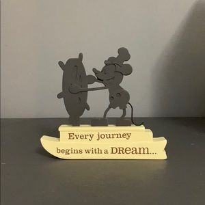 Disney Silhouette Steamboat Willie Figurine